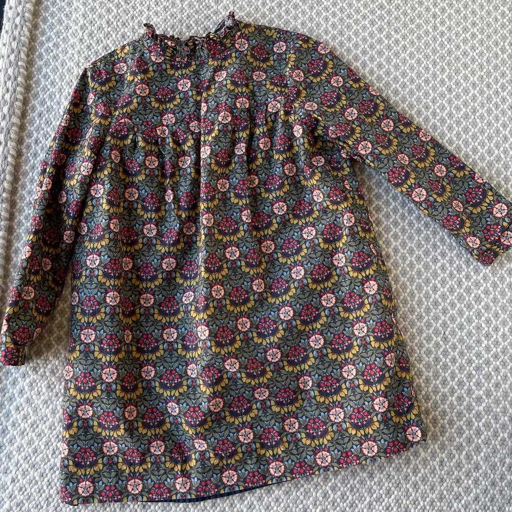🔥KIDS BONPOINT Khaki Floral Liberty Print Dress🔥